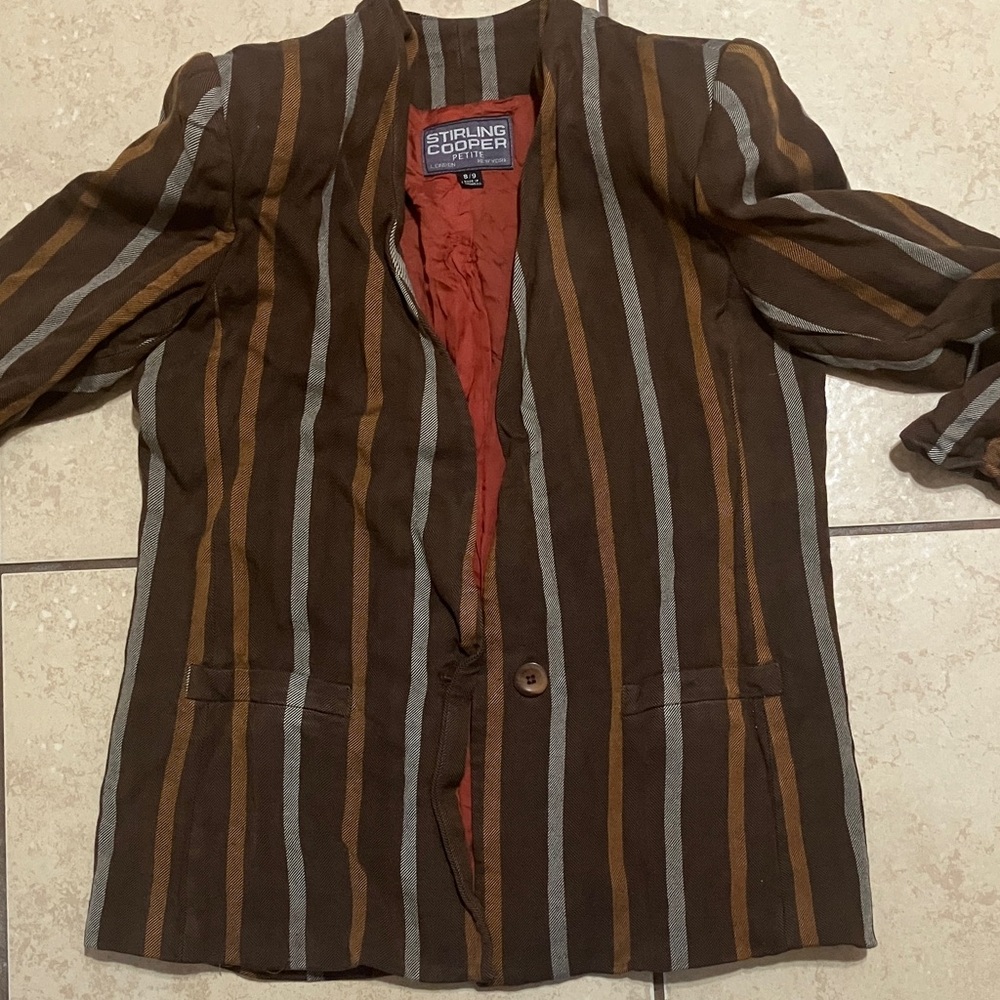 Striped Brown Blazer